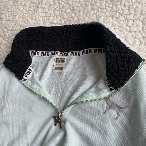 Victoria’s Secret Pink 1/4 zip soft cotton sweater - Picture 3 of 4